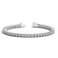 Lab Grown Round Diamond Tennis Bracelet in 14k White Gold (10 cctw F/G  VS2/SI1)