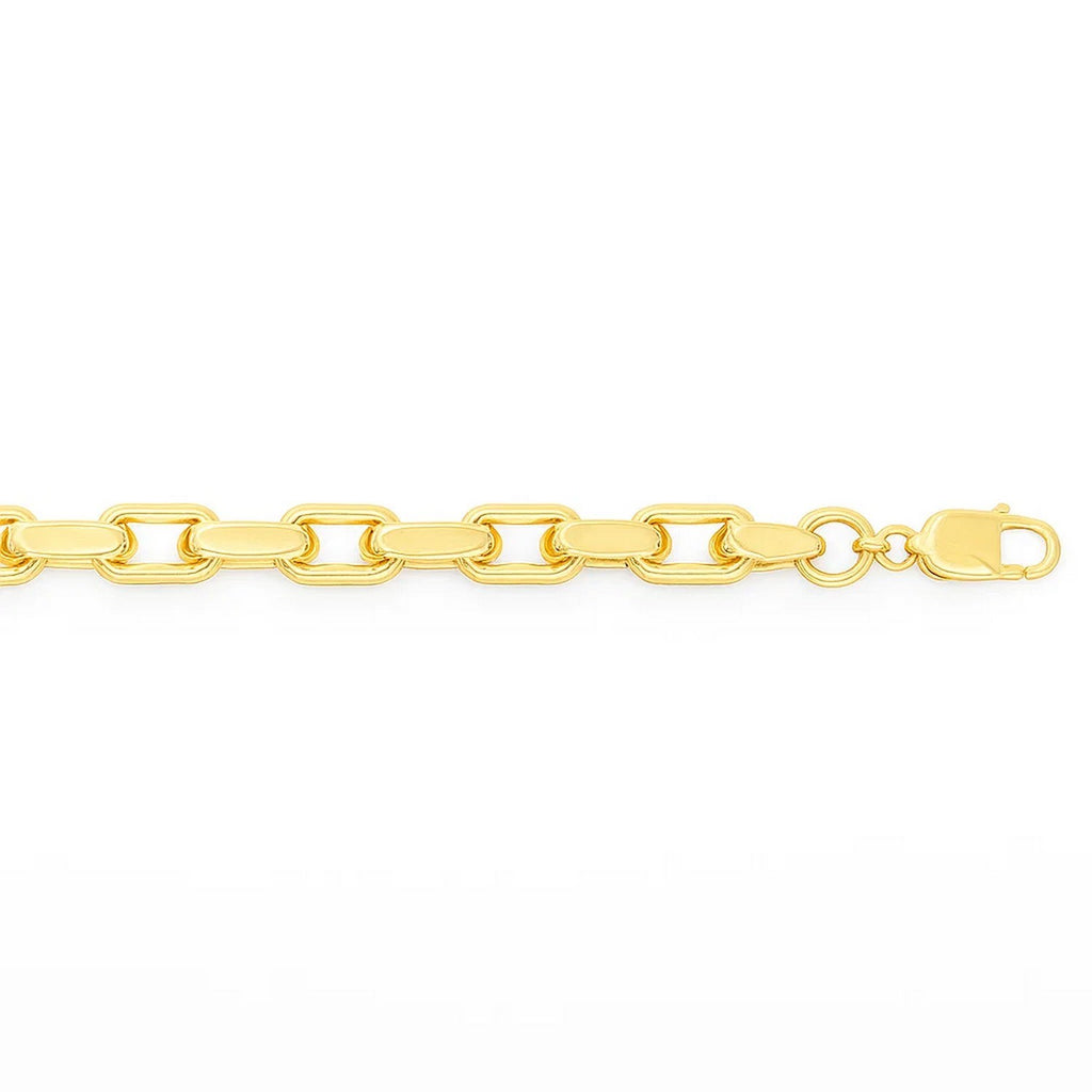 14k Yellow Gold French Cable Chain Bracelet  (2.50 mm)