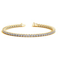 Lab Grown Round Diamond Tennis Bracelet in 14k Yellow Gold(5 cctw  F/G  VS2/SI1)