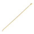 Moon Cut Bead Chain Bracelet in 14k Yellow Gold  (3.00 mm)
