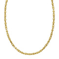14K Yellow Gold Square Byzantine Chain Necklace (2.00 mm)