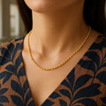 Moon Cut Bead Chain in 14k Yellow Gold (3.00 mm)