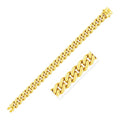 14k Yellow Gold Polished Curb Chain Bracelet (11.50 mm)