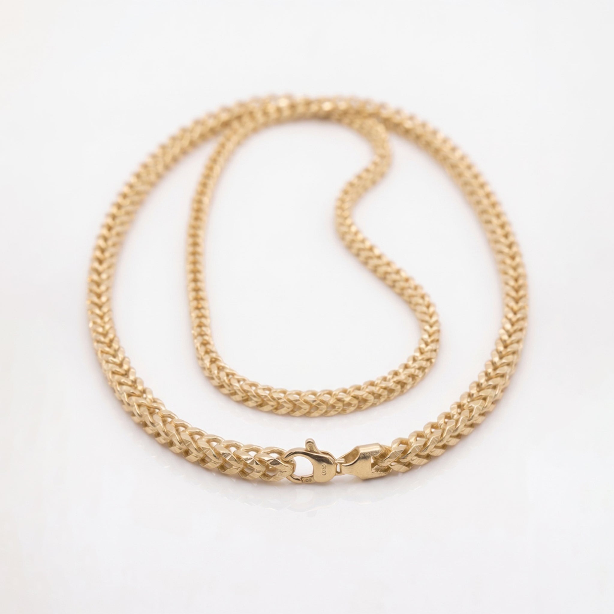 14KT Yellow Gold Franco Chain Necklace - 24 Inches