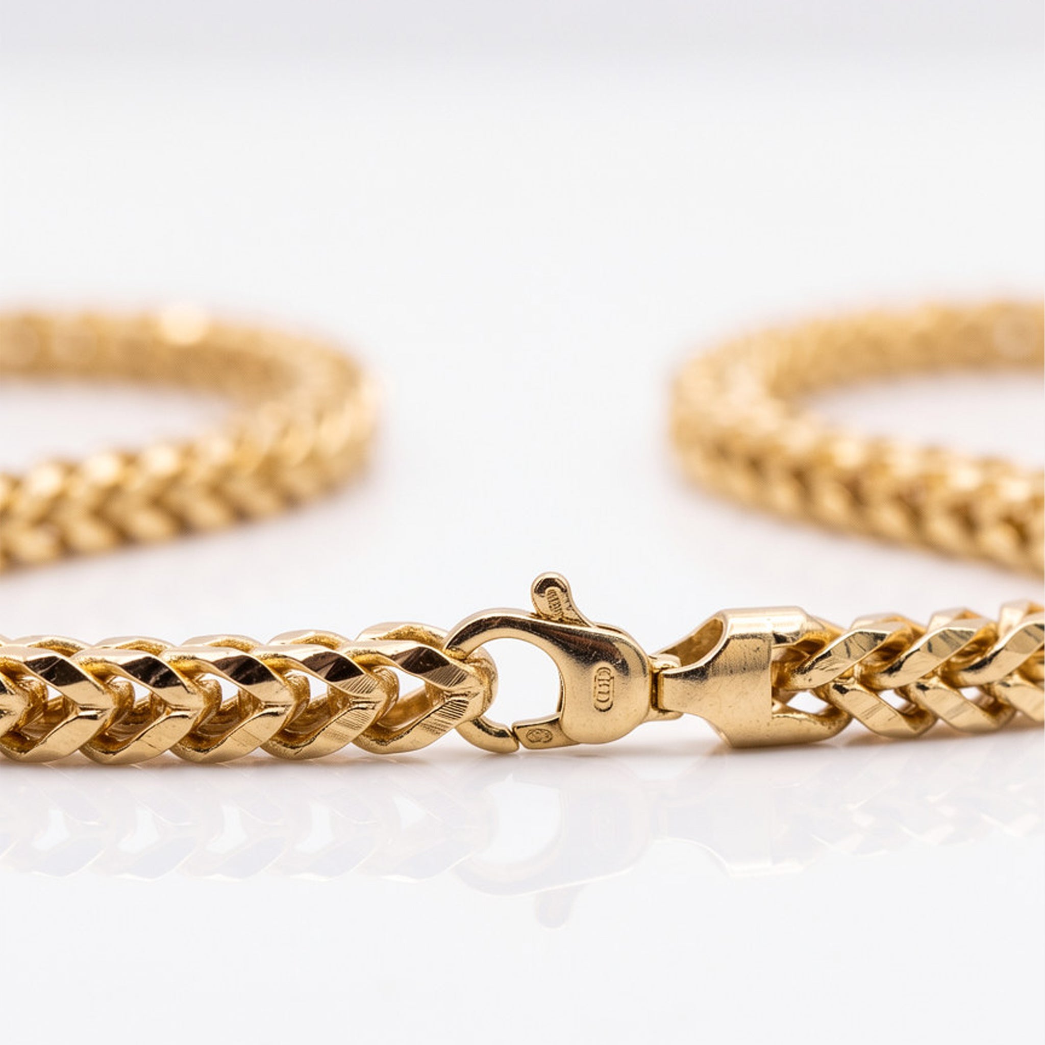 14KT Yellow Gold Franco Chain Necklace - 24 Inches