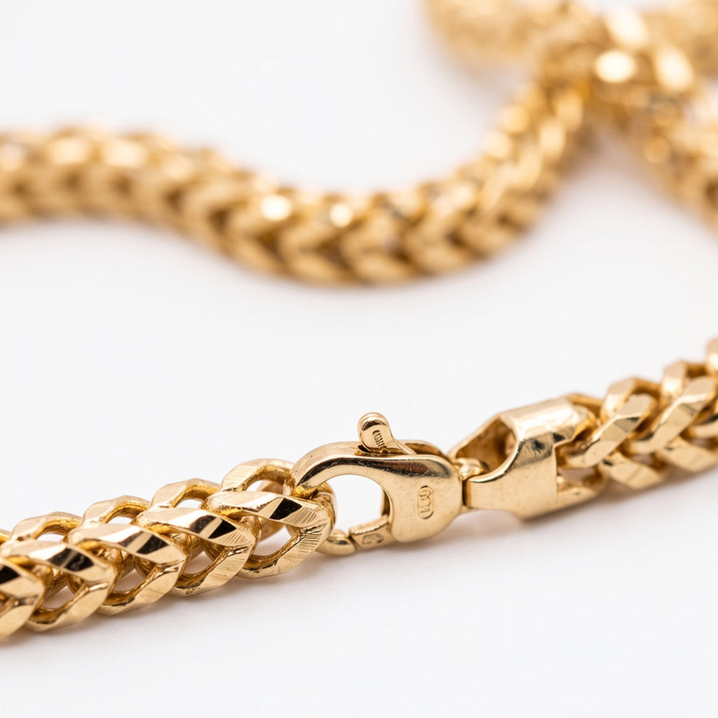 14KT Yellow Gold Franco Chain Necklace - 24 Inches